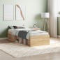 vidaXL Estructura de cama roble Sonoma 75x190 cm vidaXL Estructura de cama roble Sonoma 75x190 cm