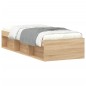 vidaXL Estructura de cama roble Sonoma 75x190 cm vidaXL Estructura de cama roble Sonoma 75x190 cm