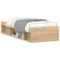 vidaXL Estructura de cama roble Sonoma 75x190 cm vidaXL Estructura de cama roble Sonoma 75x190 cm