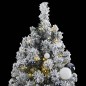 vidaXL Árbol de Navidad artificial con bisagras 300 LED y bolas 240 cm vidaXL Árbol de Navidad artificial con bisagras 300 LED y bolas 240 cm