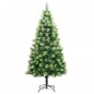 vidaXL Árbol de Navidad artificial con bisagras 300 LED y bolas 210 cm vidaXL Árbol de Navidad artificial con bisagras 300 LED y bolas 210 cm