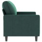 vidaXL Sofá de 2 plazas de terciopelo verde oscuro 120 cm vidaXL Sofá de 2 plazas de terciopelo verde oscuro 120 cm