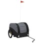 vidaXL Remolque para bicicleta hierro negro 45 kg vidaXL Remolque para bicicleta hierro negro 45 kg
