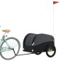 vidaXL Remolque para bicicleta hierro negro 45 kg vidaXL Remolque para bicicleta hierro negro 45 kg