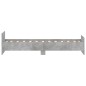 vidaXL Estructura de cama madera de ingeniería gris hormigón 75x190 cm