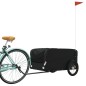 vidaXL Remolque para bicicleta hierro negro 45 kg vidaXL Remolque para bicicleta hierro negro 45 kg