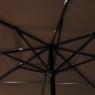 vidaXL Sombrilla de 3 niveles con poste de aluminio gris taupé 2,5x2,5 m vidaXL Sombrilla de 3 niveles con poste de aluminio gris taupé 2,5x2,5 m