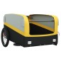 vidaXL Remolque para bicicleta hierro negro y amarillo 45 kg vidaXL Remolque para bicicleta hierro negro y amarillo 45 kg