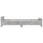 vidaXL Estructura de cama con cabecero piecero gris hormigón 200x200cm vidaXL Estructura de cama con cabecero piecero gris hormigón 200x200cm