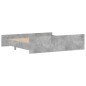 vidaXL Estructura de cama con cabecero piecero gris hormigón 200x200cm vidaXL Estructura de cama con cabecero piecero gris hormigón 200x200cm
