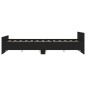 vidaXL Estructura de cama con cabecero piecero negro 120x200 cm vidaXL Estructura de cama con cabecero piecero negro 120x200 cm