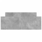 vidaXL Estructura de cama con cabecero piecero gris hormigón 120x200cm vidaXL Estructura de cama con cabecero piecero gris hormigón 120x200cm