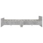 vidaXL Estructura de cama con cabecero piecero gris hormigón 120x200cm vidaXL Estructura de cama con cabecero piecero gris hormigón 120x200cm