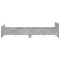 vidaXL Estructura de cama con cabecero piecero gris hormigón 150x200cm vidaXL Estructura de cama con cabecero piecero gris hormigón 150x200cm