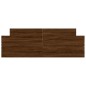 vidaXL Estructura de cama con cabecero piecero roble marrón 150x200 cm vidaXL Estructura de cama con cabecero piecero roble marrón 150x200 cm