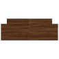 vidaXL Estructura de cama con cabecero piecero roble marrón 135x190cm vidaXL Estructura de cama con cabecero piecero roble marrón 135x190cm