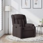 vidaXL Sillón reclinable de tela marrón oscuro vidaXL Sillón reclinable de tela marrón oscuro