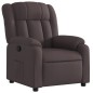 vidaXL Sillón reclinable de tela marrón oscuro vidaXL Sillón reclinable de tela marrón oscuro