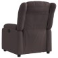 vidaXL Sillón reclinable de tela marrón oscuro vidaXL Sillón reclinable de tela marrón oscuro