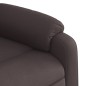 vidaXL Sillón reclinable de tela marrón oscuro vidaXL Sillón reclinable de tela marrón oscuro