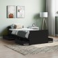 vidaXL Estructura de cama con cabecero piecero negro 75x190 cm vidaXL Estructura de cama con cabecero piecero negro 75x190 cm