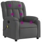 vidaXL Sillón de masaje reclinable de tela gris oscuro vidaXL Sillón de masaje reclinable de tela gris oscuro