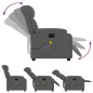 vidaXL Sillón de masaje reclinable de tela gris oscuro vidaXL Sillón de masaje reclinable de tela gris oscuro