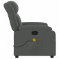 vidaXL Sillón de masaje reclinable de tela gris oscuro vidaXL Sillón de masaje reclinable de tela gris oscuro