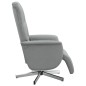 vidaXL Sillón reclinable de masaje con reposapiés tela gris claro vidaXL Sillón reclinable de masaje con reposapiés tela gris claro