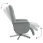 vidaXL Sillón reclinable de masaje con reposapiés tela gris claro vidaXL Sillón reclinable de masaje con reposapiés tela gris claro