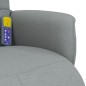 vidaXL Sillón reclinable de masaje con reposapiés tela gris claro vidaXL Sillón reclinable de masaje con reposapiés tela gris claro