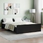 vidaXL Estructura de cama con cabecero y piecero negro 140x190 cm vidaXL Estructura de cama con cabecero y piecero negro 140x190 cm