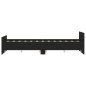 vidaXL Estructura de cama con cabecero y piecero negro 140x190 cm vidaXL Estructura de cama con cabecero y piecero negro 140x190 cm