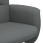 vidaXL Sillón reclinable con reposapiés tela gris oscuro vidaXL Sillón reclinable con reposapiés tela gris oscuro