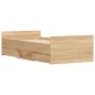 vidaXL Estructura de cama con cabecero piecero roble Sonoma 90x200 cm vidaXL Estructura de cama con cabecero piecero roble Sonoma 90x200 cm