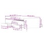 vidaXL Estructura de cama con cabecero piecero negro 100x200cm