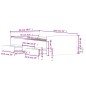 vidaXL Estructura de cama con cabecero piecero negro 90x190 cm vidaXL Estructura de cama con cabecero piecero negro 90x190 cm