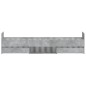 vidaXL Estructura de cama con cabecero piecero gris hormigón 90x190cm vidaXL Estructura de cama con cabecero piecero gris hormigón 90x190cm