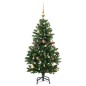 vidaXL Árbol de Navidad artificial con bisagras 150 LED y bolas 150 cm vidaXL Árbol de Navidad artificial con bisagras 150 LED y bolas 150 cm