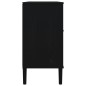 vidaXL Aparador SENJA aspecto de ratán madera pino negro 112x40x80 cm vidaXL Aparador SENJA aspecto de ratán madera pino negro 112x40x80 cm