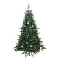 vidaXL Árbol de Navidad artificial con bisagras 300 LED y bolas 210 cm vidaXL Árbol de Navidad artificial con bisagras 300 LED y bolas 210 cm