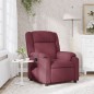 vidaXL Sillón reclinable de tela rojo tinto vidaXL Sillón reclinable de tela rojo tinto