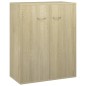 vidaXL Aparador de madera contrachapada color roble Sonoma 60x30x75 cm vidaXL Aparador de madera contrachapada color roble Sonoma 60x30x75 cm