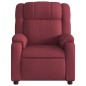 vidaXL Sillón reclinable de tela rojo tinto vidaXL Sillón reclinable de tela rojo tinto