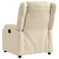 vidaXL Sillón reclinable de tela crema vidaXL Sillón reclinable de tela crema