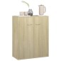vidaXL Aparador de madera contrachapada color roble Sonoma 60x30x75 cm vidaXL Aparador de madera contrachapada color roble Sonoma 60x30x75 cm