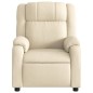 vidaXL Sillón reclinable de tela crema vidaXL Sillón reclinable de tela crema