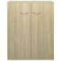 vidaXL Aparador de madera contrachapada color roble Sonoma 60x30x75 cm vidaXL Aparador de madera contrachapada color roble Sonoma 60x30x75 cm