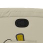 vidaXL Sillón reclinable de masaje cuero sintético crema vidaXL Sillón reclinable de masaje cuero sintético crema