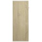 vidaXL Aparador de madera contrachapada color roble Sonoma 60x30x75 cm vidaXL Aparador de madera contrachapada color roble Sonoma 60x30x75 cm